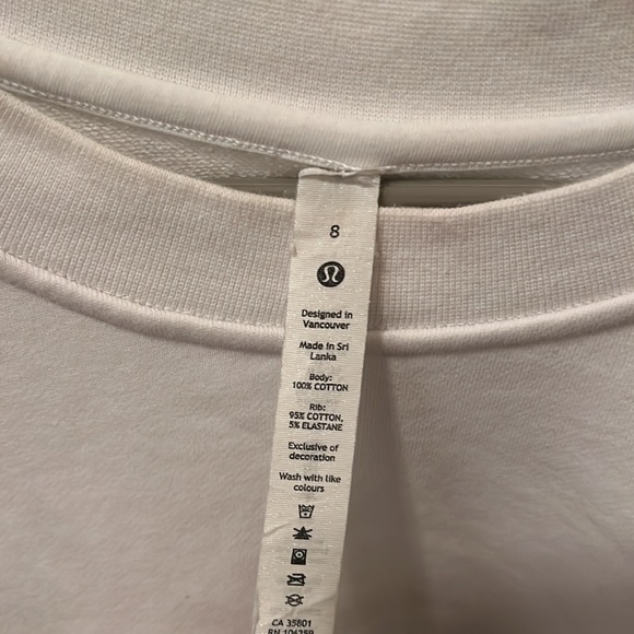 Lululemon White Crew Neck - Picture 5 of 5